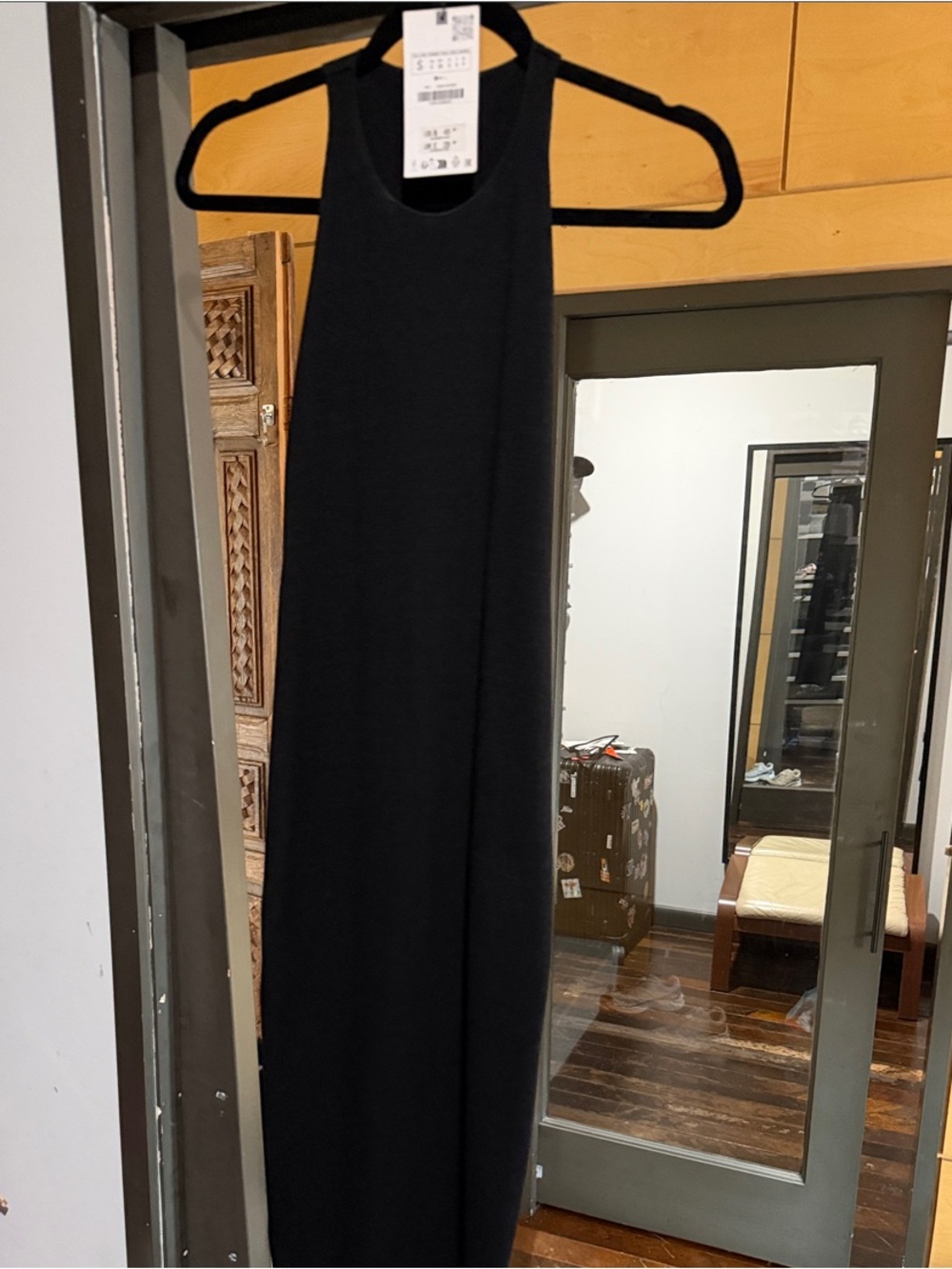 Zara Black Sleeveless Maxi Dress
